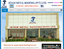 Tablet Screenshot of jeyammetalroofing.com